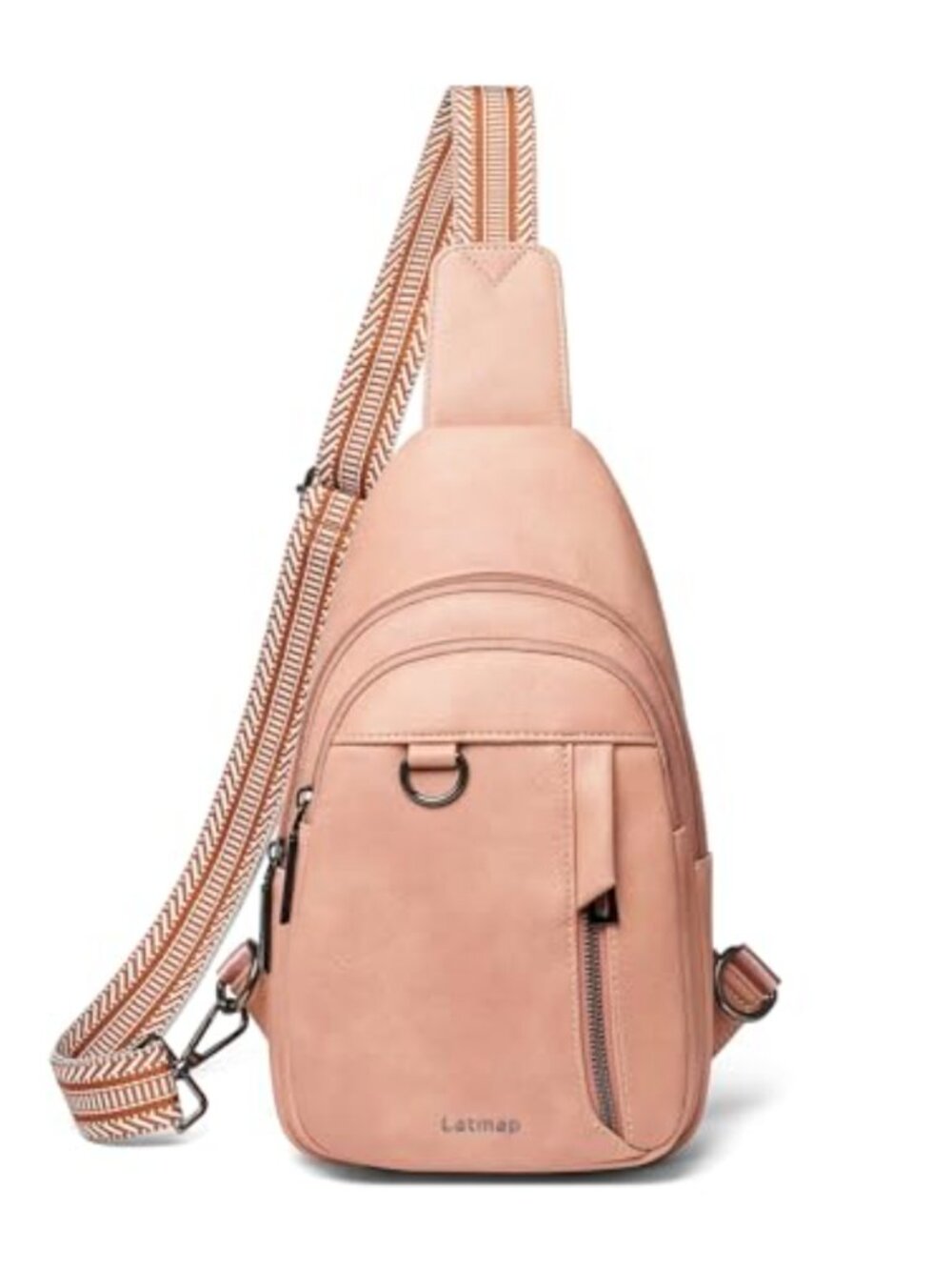 Faux Leather Sling Bag Anti Theft Crossbody Small Daypack Travel